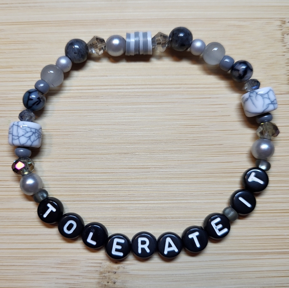 Tolerate It- Taylor Swift Friendship Bracelet, Size 7.5"